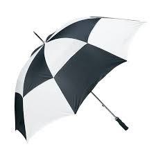black and white umbrella