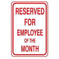 employee of the month sign