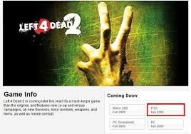 left 4 dead 2 for playstation 3