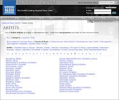 artist index