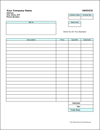 invoice sample free