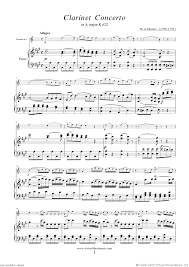 sheet music for clarinet