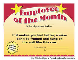 employee of the month sign