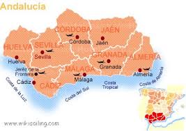 carte andalousie espagne