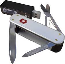 silver swiss army knife