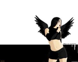 goth angel wings