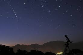 A Perseid meteor as seen from