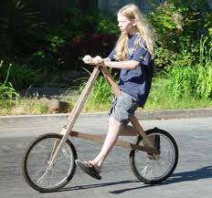 wooden bike