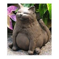 cat garden sculpture