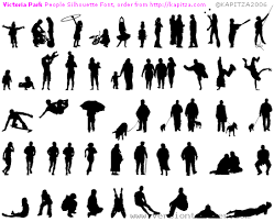 silhouette children