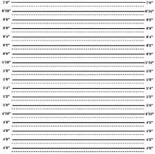 height chart