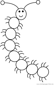 caterpillar coloring sheet