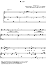 justin bieber baby sheet music