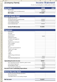 income statement example