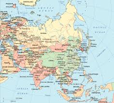 asia map outline