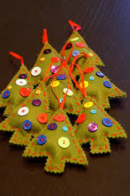 felt christmas tree ornaments