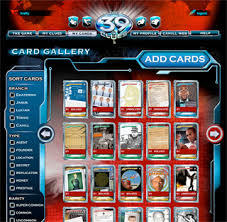 39 clues cards