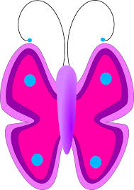 purple butterfly clip art