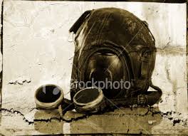 aviator goggles and hat