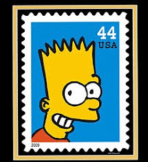 simpsons stamp