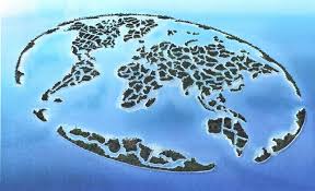 islands in the shape of the world