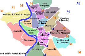 rome italy map