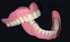 porcelain false teeth