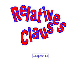 relative clauses