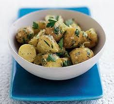 Warm potato salad
