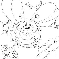 bumble bee coloring pictures