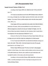 apa outline sample