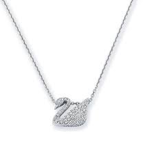 swarovski swan pendant