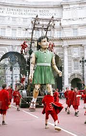 giant puppet girl