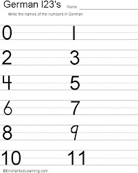 german numbers