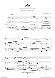 bach air sheet music