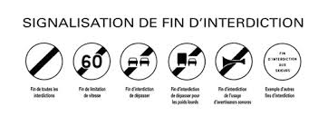 panneau fin d interdiction