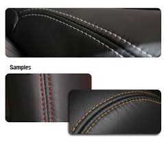 contrast stitching