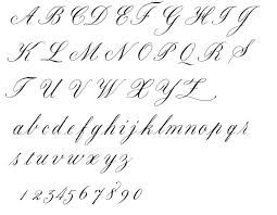copperplate handwriting