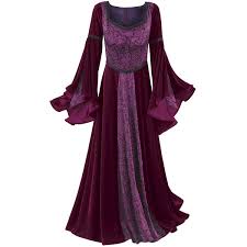 long velvet dress