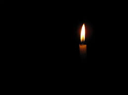a candle in the dark
