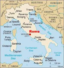 rome italy map
