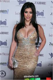 Kim Kardashian up skirt
