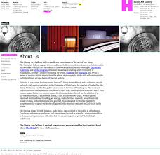 art gallery web site