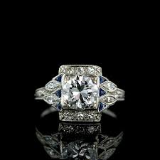 art deco diamond ring