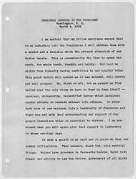 inauguration speeches