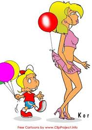 funny girl cartoon