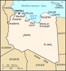 [Country map of Libya]