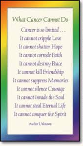 what cancer cannot do poem