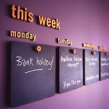 chalkboard calendar