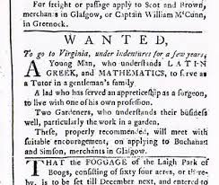 indentured servants